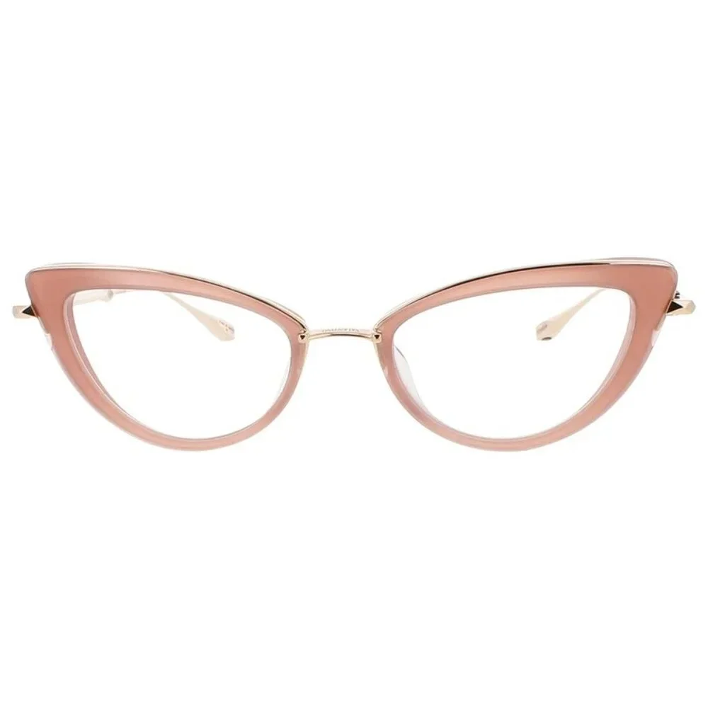 NWT VALENTINO EYEGLASSES CAT EYE WOMEN GOLD/ROSE EYEWEAR